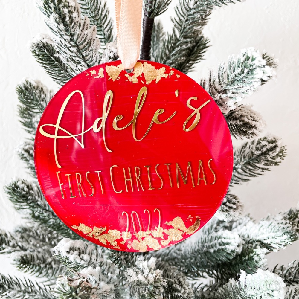 Personalised Acrylic Christmas ornament